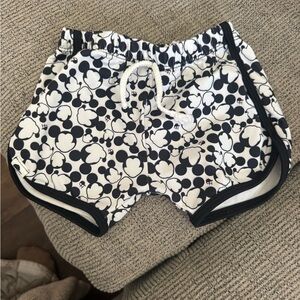 Kids Black and White Patterned Shorts